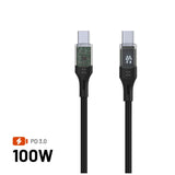 FIXED FIXDD-CC12-BK USB-kabel USB 2.0 1,2 m USB C 4,8 Gbit/sek. 100 W Sort