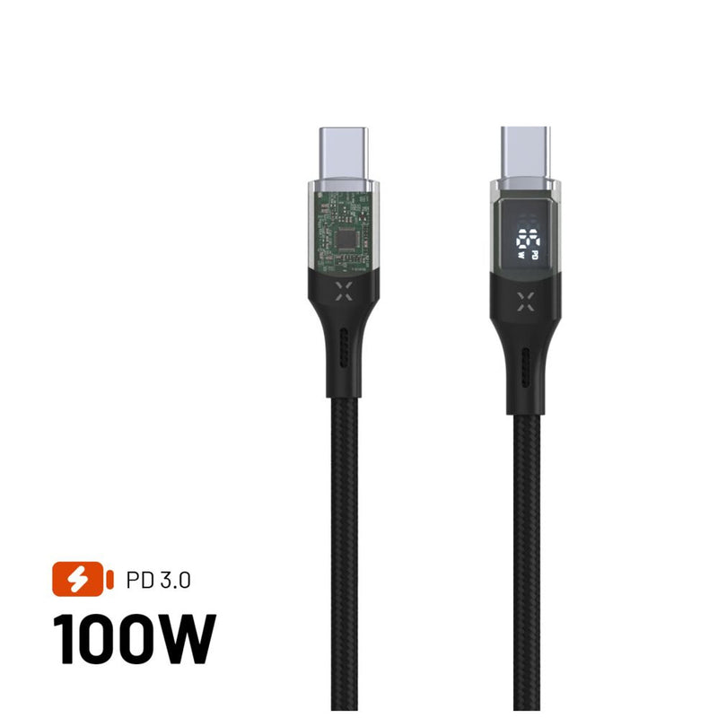FIXED FIXDD-CC12-BK USB-kabel USB 2.0 1,2 m USB C 4,8 Gbit/sek. 100 W Sort