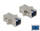 DeLOCK 86872 fiber adapter SC Sølv