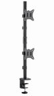 Gembird MA-D2-02 skærmbeslag og -stativer 81,3 cm (32") Skrivebord Sort