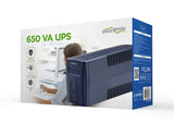 Gembird EG-UPS-B650 UPS-enhed Interaktivt indgangsstik 0,65 kVA 390 W