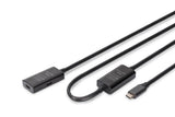 Digitus DA-73109 USB-kabel USB 3.2 Gen 1 (3.1 Gen 1) 10 m USB C 5 Gbit/sek. Sort