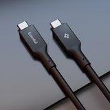 Spigen ACA09461 USB-kabel USB4 Gen 3x2 1,2 m USB C 40 Gbit/sek. 240 W Sort