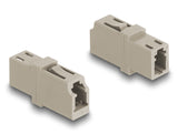 DeLOCK 87986 fiber adapter LC 1 stk Beige