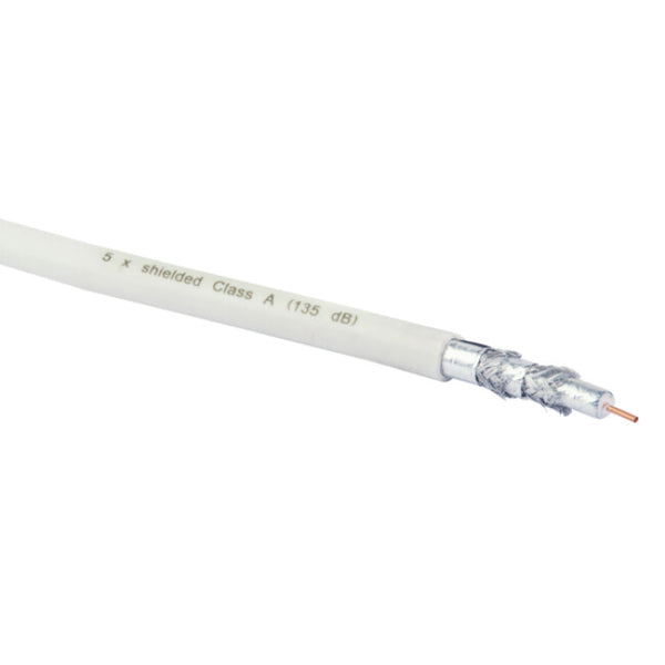 Schwaiger KOX13525 052 koaxial kabel 25 m Hvid