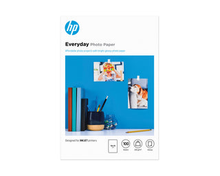 HP Everyday-fotopapir, blankt, 200 g/m2, 10 x 15 cm (101 x 152 mm), 100 ark
