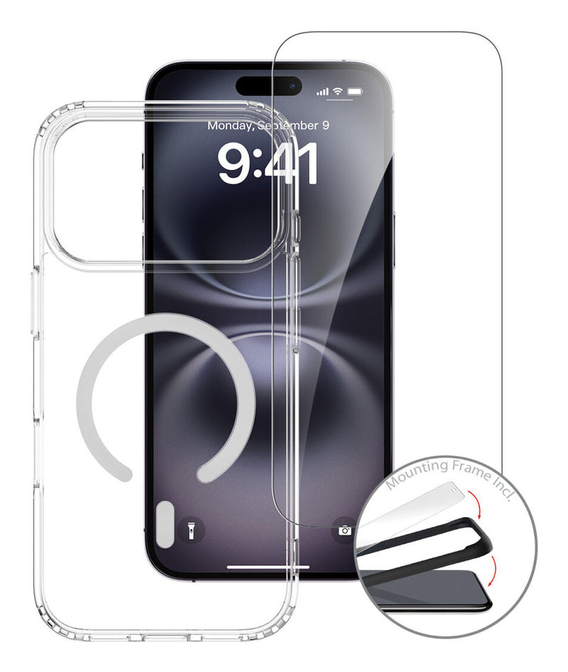 4smarts 360° Premium mobiltelefon etui 17,5 cm (6.9") Ramme Transparent