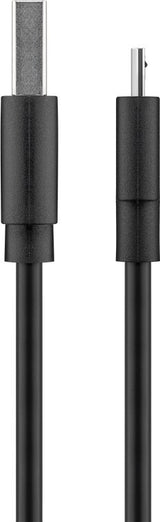 Goobay 38659 USB-kabel USB 2.0 0,5 m USB A Micro-USB B Sort