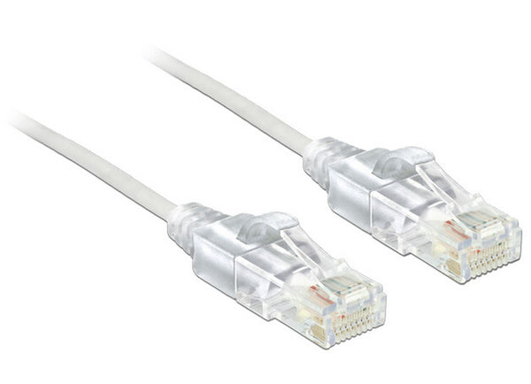 DeLOCK 2m Cat.6 UTP netværkskabel Hvid Cat6 U/UTP (UTP)