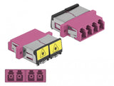 DeLOCK 86906 fiber adapter LC/LC 1 stk Violet