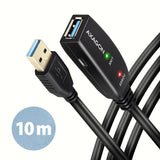 Axagon ADR-310 USB-kabel USB 3.2 Gen 1 (3.1 Gen 1) 10 m USB A 5 Gbit/sek. Sort