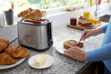 Philips Viva Collection HD2650/90 Brødrister - 2 skiver, bred brødholder, metal