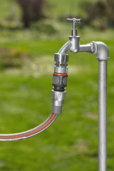 Gardena 18255-20 vandslange beslag Slangestik Metal, Plast Sort, Grå, Metallic 1 stk