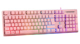 Deltaco Gaming PK75 RGB-tastatur, 105 taster, tysk layout, membrankontakt, USB