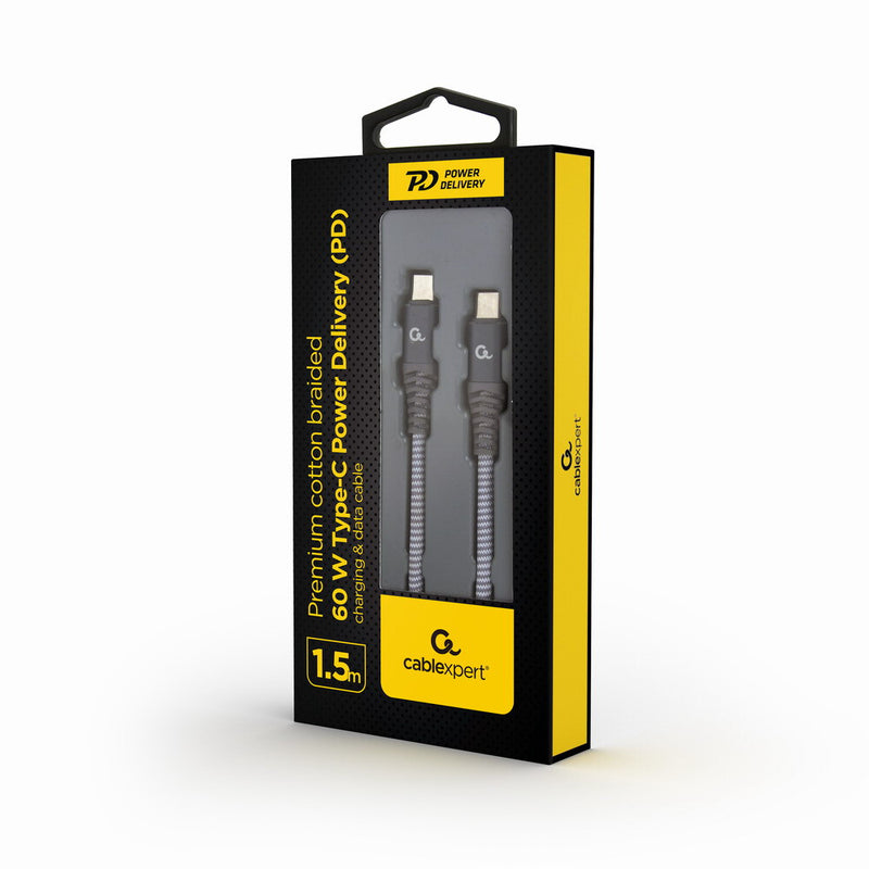 Gembird CC-USB2B-CMCM60 USB-kabel USB 2.0 1,5 m USB C 0,48 Gbit/sek. 60 W Grå