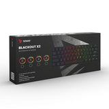 Savio BLACKOUT X2 BLUE tastatur Spil USB QWERTY US International Sort