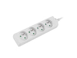 Lanberg PS0-04E-0150-W stikdåse 1,5 m 4 AC stikkontakt(er) Indendørs Hvid