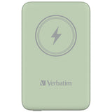 Verbatim Charge 'n' Go Lithium polymer (LiPo) 10000 mAh Trådløs opladning Grøn