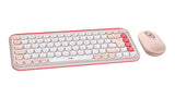 Logitech Pop Icon Combo tastatur Mus inkluderet Universel Bluetooth QWERTY US International Rose