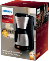 Philips Café Gaia Collection Kaffemaskine i metal med termokande