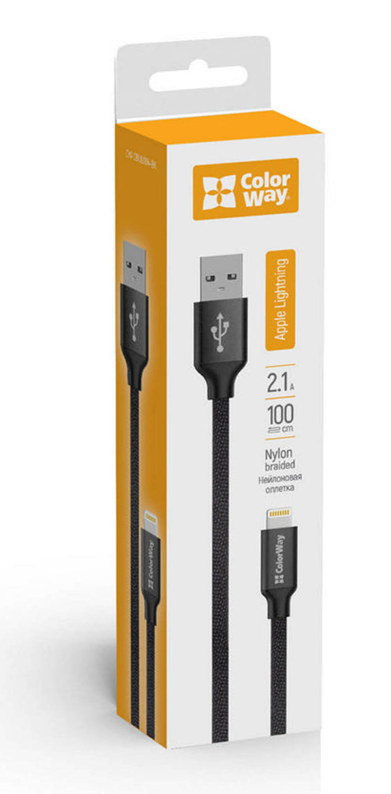 Colorway CW-CBUL004-BK Lightning kabel 1 m Sort