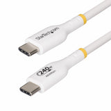 StarTech.com USB2EPR4MW USB-kabel USB 2.0 4 m USB C 0,48 Gbit/sek. 240 W Hvid