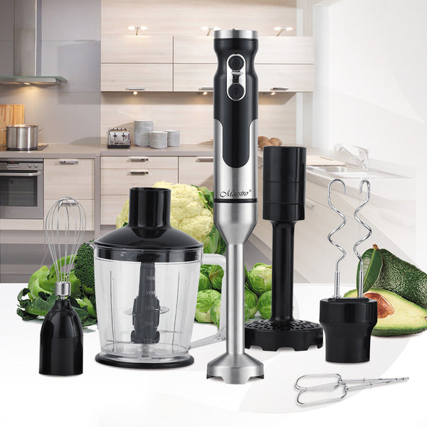 Maestro MR-567 blender Nedsænkning blender 1000 W Sort, Rustfrit stål