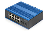 Digitus DN-651150 netværksswitch Ikke administreret Gigabit Ethernet (10/100/1000) Sort, Blå