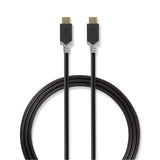 Nedis CCBW64700AT10 USB-kabel USB 3.2 Gen 2 (3.1 Gen 2) 1 m USB C Anthracit