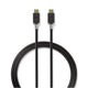 Nedis CCBW64700AT10 USB-kabel USB 3.2 Gen 2 (3.1 Gen 2) 1 m USB C Anthracit