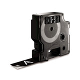 DYMO Ægte D1-etiketter | Hvid tekst på sort tape | 19 mm x 7 m | Selvklæbende etiketter til LabelManager-mærkemaskiner | Fremstillet i Europa