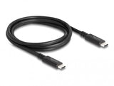 DeLOCK 80009 USB-kabel USB4 Gen 3x2 1,2 m USB C 40 Gbit/sek. 240 W Sort