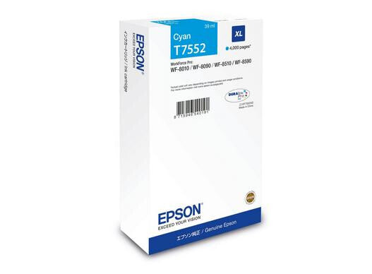 Epson C13T75524N blækpatron 1 stk Original Højt (XL) udbytte Blå