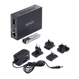 StarTech.com MCM1110SMLC40 netværksomformer til medie 2000 Mbit/s 1310 nm Enkeltilstand Sort
