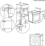 Electrolux EOF4P56X 72 L Sort, Rustfrit stål