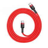 Baseus CATKLF-G09 USB-kabel 1 m USB C Sort, Rød