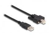 DeLOCK 87198 USB-kabel USB 2.0 1 m USB A USB B 0,48 Gbit/sek. Sort
