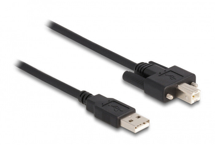 DeLOCK 87198 USB-kabel USB 2.0 1 m USB A USB B 0,48 Gbit/sek. Sort
