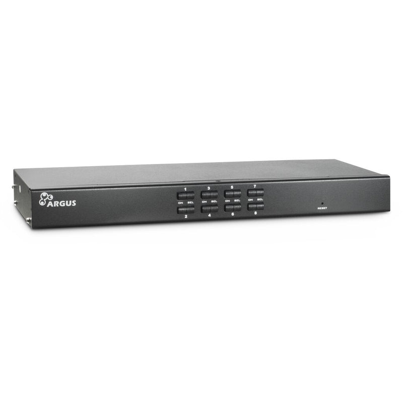Inter-Tech KVM AS-9108DU KVM Switch Stativ-montering Sort