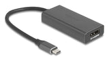 DeLOCK 64316 videokabel adapter 0,15 m USB Type-C HDMI + DisplayPort Grå