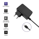 Qoltec 51022 oplader til mobil enhed Mobiltelefon, Smartphone, Tablet Sort Vekselstrøm, DC Indendørs