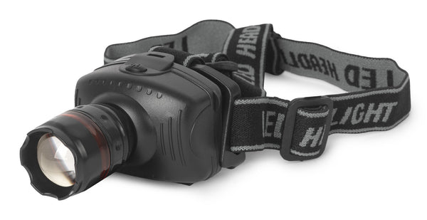 Entac EHL-ZOOM-1W-PL lommelygte Sort Hovedbånd lommelygte LED
