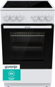 Gorenje GEC5A21WG Fritstående komfur Elektrisk Keramisk Hvid