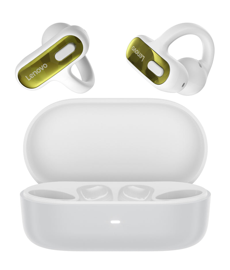 Lenovo X500 Headset True Wireless Stereo (TWS) Øre-clip-on, Open-ear Business/Everyday USB Type-C Bluetooth Hvid