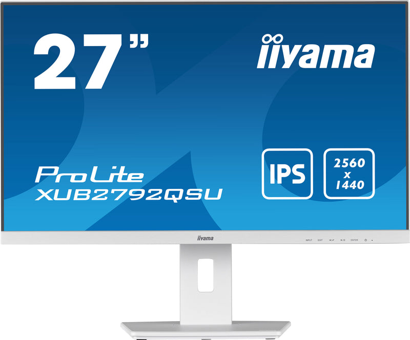 iiyama ProLite XUB2792QSU-W5 computerskærm 68,6 cm (27") 2560 x 1440 pixel Wide Quad HD LED Hvid