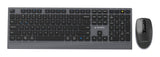 Gembird KBS-WPS-02 tastatur Mus inkluderet Hjemme/kontor RF trådløs + Bluetooth QWERTY US International Sort