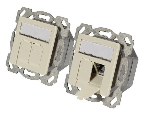 EFB Elektronik ET-25133.1V1 stikkontakt 2 x RJ-45 Hvid
