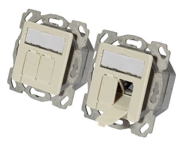 EFB Elektronik ET-25133.1V1 stikkontakt 2 x RJ-45 Hvid