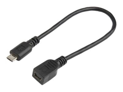 Prokord USB-0006 USB-kabel USB 2.0 0,2 m Micro-USB B Mini-USB B Sort
