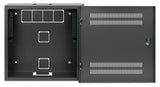 Intellinet 713689 stativ 2U/4U Vægmonteret stativ Sort